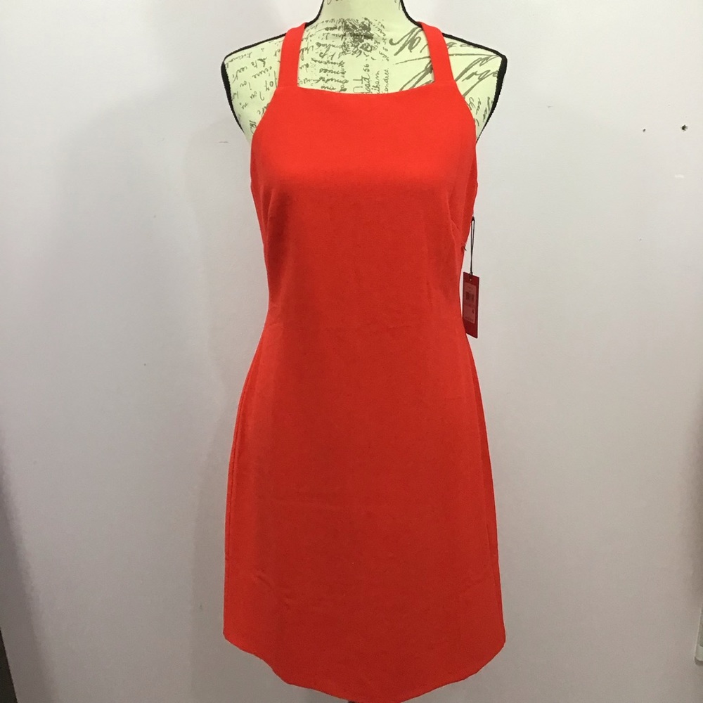 Vince Camuto Red bow back casual dress